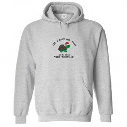 All I Want for XMAS Is To Save The Turtles Unisex Classic Kids and Adults Pullover Hoodie for Animal Lovers